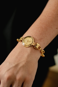 Pulseira Espírito Santo com dizer lindo e fecho de imã - comprar online