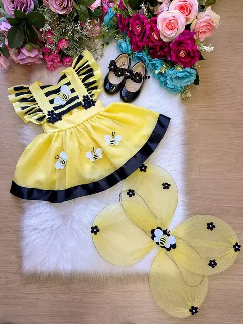 Romper/Vestido Princesa Abelha - Abelinha