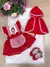 Romper/Vestido Princesa Belli Tematico Chapeuzinho Vermelho