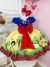 Vestido Infantil Branca de Neve Azul C/ Pérolas Princesas - comprar online