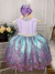Vestido Infantil Ariel Princesa C/ Renda e Cinto de Pérolas na internet