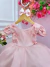 Vestido Infantil Rose C/ Aplique de Borboletas Laço e Glitter - loja online