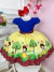 Vestido Infantil Branca de Neve Azul C/ Pérolas Princesas - loja online