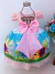 Vestido Infantil Bolofofos Renda Rosa Cinto Strass - cade meu castelo