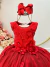 Vestido Infantil Vermelho C Renda e Aplique de Flores Damas Marca: Vila Lelê - comprar online