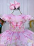 Vestido Infantil Rosa Jardim das Borboletas Strass Pérolas MARIÊ 1 ao 3 BABYVESTIDOS 1 ao 4 Marca: Mariê