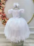 Vestido Infantil Branco C/ Strass Casamentos Luxo Marca: Enjoy