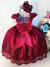 Vestido Infantil Marsala C/ Renda Realeza e Cinto de Pérolas Marca: Cleusinha - comprar online