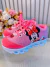 Tênis Meninas Temático Minnie Rosa Com Leds - cade meu castelo