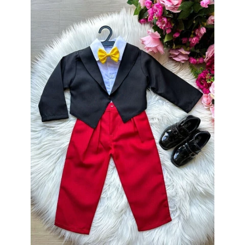 Conjunto Miss Cherry Tematico Mickey