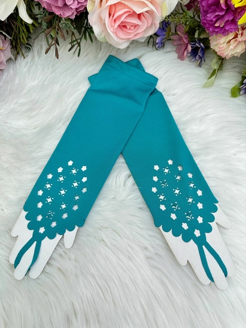 Luva Infantil Verde Luxo Tamanho Único Sku: LUVA30