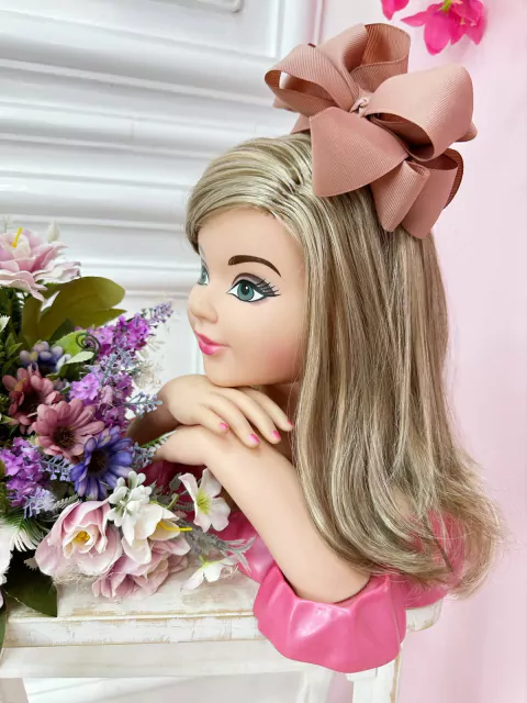 Laço Infantil Rose Maxx Nó Com Bico de Pato Sku: LACO345R