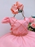 Vestido Infantil Goiaba Cinto de Pérolas Casamento Luxo Sku: 7504G - comprar online