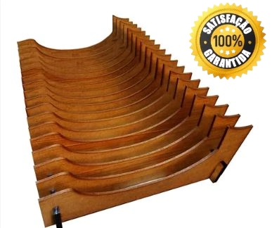 PlateFit | Organizador Vertical de Pratos com Acabamento Premium em Imbuia - Produto Artesanal