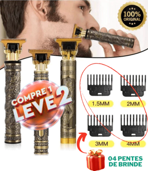 Cortador de Cabelo e Barbeador Profissional + BRINDE (LEVE 2 E PAGUE 1)