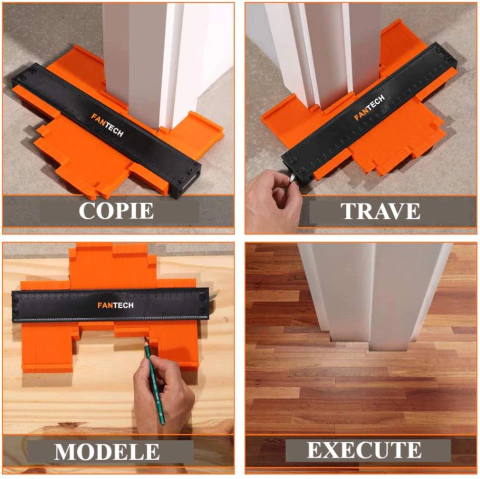 Régua Gabarito Ajustável para Cortes Profissionais®