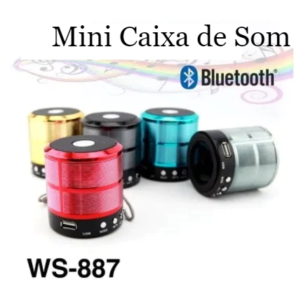 Mini Caixa de Som Bluetooth