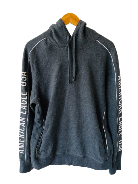 Buzo con capuchagris AMERICAN EAGLE TM