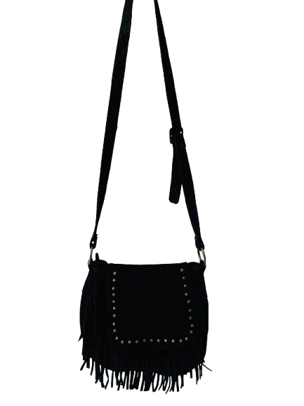 Cartera de gamuza negra - comprar online