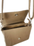Cartera marron con tiras blancas - comprar online