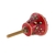 Puxador Resina Flor Pintado a Mão - Vermelho - comprar online