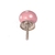 Puxador Cerâmica Rosa Bolinhas Brancas - comprar online