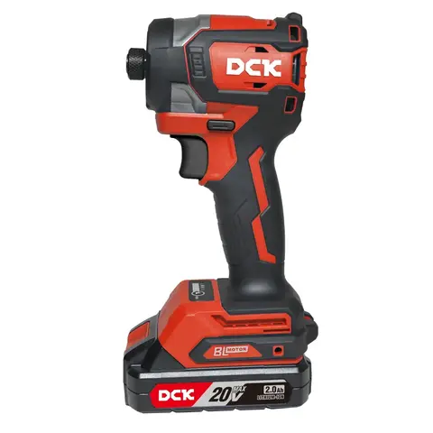 Atornillador de Impacto DCK - Inalámbrico 20V Brushless 208 Nm con Batería, Cargador y Maletín - KDPL208