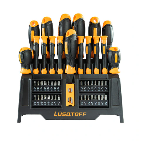 Set Destornilladores Lusqtoff 50 Piezas Con Puntas Y Bocallaves (L6027)