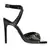 SANDALIA UZA SALTO ALTO NEW COURO PRETO
