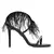SANDALIA SALTO ALTO UZA PLUMA PRETO A22A633A0043