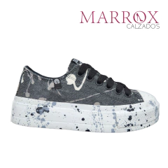 Zapatilla Rave Plataforma Lona Estampada talle 34 al 40 Art 2008