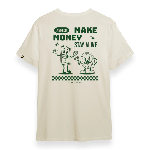 Camiseta Make Money Stay Alive | 100% Algodão Premium