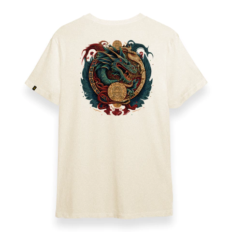 Camiseta Dragão Maya | Malha Eco Linho