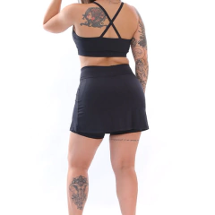 Short Saia Fitness com Bolso Suplex Roupa Feminina Academia Corrida - ElementFit