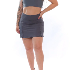 Short Saia Fitness com Bolso Suplex Roupa Feminina Academia Corrida
