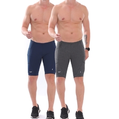 Kit 2 Bermudas De Compressão Masculina Com Bolso Corrida Sem Costura Anti Assadura na internet