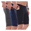 Kit 3 Bermudas De Compressão Masculina Com Bolso Corrida