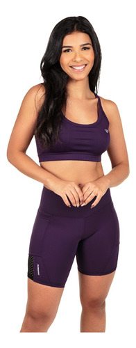 Conjunto Top E Short Tela Com Bolso Para Corrida Fitness na internet