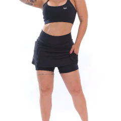 Short Saia Fitness com Bolso Suplex Roupa Feminina Academia Corrida na internet