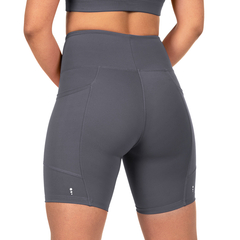 Imagem do Short Com Bolso Para Corrida Academia Feminino Compressão