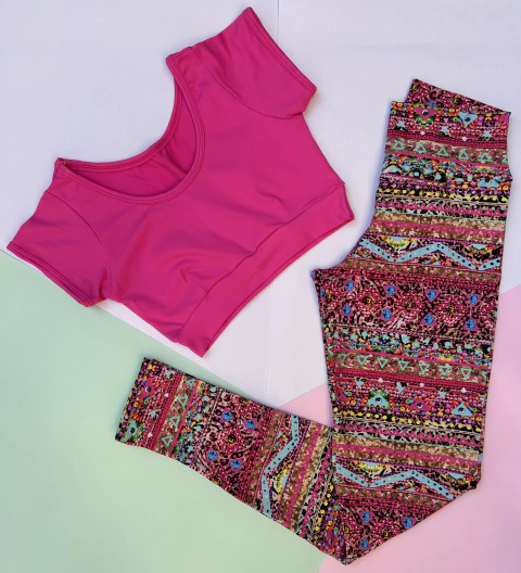 conjunto calça miçangas