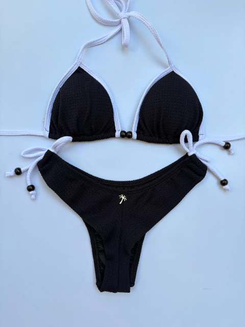 Conjunto Laís textura Noronha - linha premium - preto e branco - comprar online