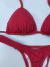 Conjunto Thuany vermelho textura conchas - linha premium na internet