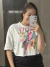 Cropped oversized 100% algodão tropical na internet