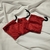 Saco Para Tarot e Cartas Bolsinha de veludo Grosso Vermelho - 17cm x 14cm - Daathize Loja
