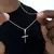COLAR 55CM PRATA 925 COM CRUCIFIXO - comprar online