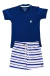 Conjunto Tactel Búzios + Blusa Azul marinho/Azul/Branca/Preta
