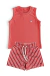 Conjunto Tactel Marulho Vermelho + Regata Vermelha/Preta/Branca/Marrom/Amêndoa - loja online