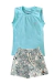 Conjunto Tactel Doguinhos Verde + Regata Verde clássico/Preta/Verde claro/Maçã - Polare Kids - Moda para meninos