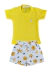 Conjunto Tactel Tiger + Blusa Preta/Amarela clara/Branca - comprar online